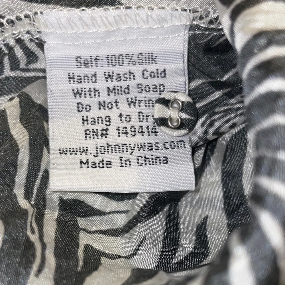 Johnny Was Zebra Pattern Shirt - Picture 8 of 8